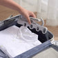 🧥📦 Sammenklappelig tøjbøjle – 5 kroge, pladsbesparende, perfekt til rejser!