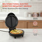 Multifunktionel elektrisk morgenmadsplade med nonstick-belægning