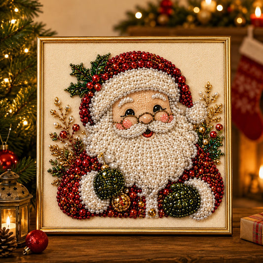 🧘Afslappende og velegnet til begyndere – 🎨💎DIY-julekunstsæt med perler