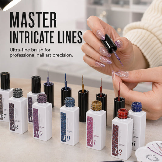 💅50 % RABAT – BLITZTILBUD | Reflekterende glitter-gel-neglelak til konturer