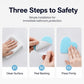 Heart-Shaped Non-Slip Bathroom Stickers
