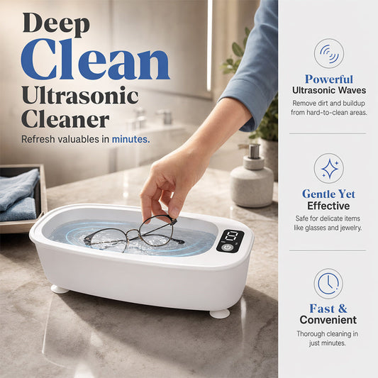 Portable Ultrasonic Glasses Cleaner