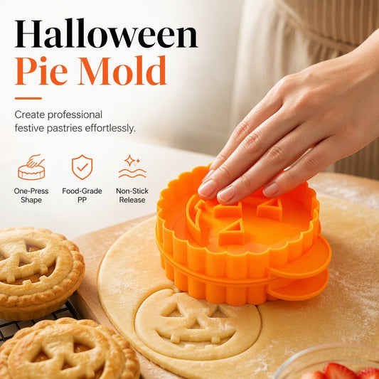 🎃Halloween-tilbud! 🔥Denne kageform må du ikke gå glip af! 🍰Halloween-form til håndholdte tærter