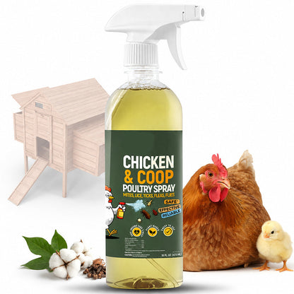 🥳💞Over 50.000 solgt! ⚡🐔 Naturlig spray til hønsehuset