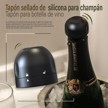 🎄 Silikoneforsegling til vin- og champagneflasker – Det perfekte jule-tilbehør 🥂
