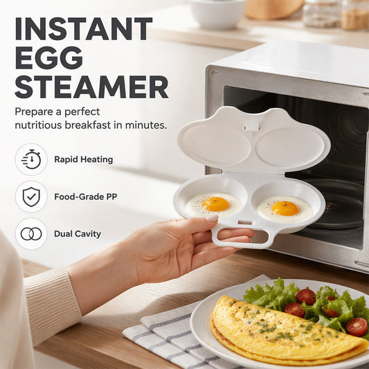 🥳2026 STOR UDSALG🥳💞Over 50.000 solgt! 🥗🎁 50 % RABAT + KØB 2, FÅ 1 GRATIS! Æggepocherer til mikrobølgeovnen – Fra £4,99! To kamre, non-stick og nem at rengøre. Sundere end stegning – køb et lager og spar penge! 🏠✅