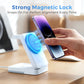 🔋 3-i-1 sammenklappelig magnetisk opladningsholder | Trådløs opladningsstation til telefon, ur og øretelefoner | Kompakt og pladsbesparende ✨