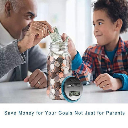 🥳2026 STOR UDSALG🥳💞Over 50.000 solgt! 📊💰 50 % RABAT! Digital pengekasse – Tæller alt fra småmønter til pund, LCD-display og +/−-justering. Rummer over 800 mønter og lærer børn at spare op. 🏦✨