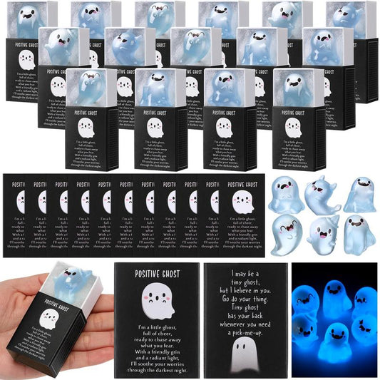 Selvlysende mini-spøgelsesfigurer
