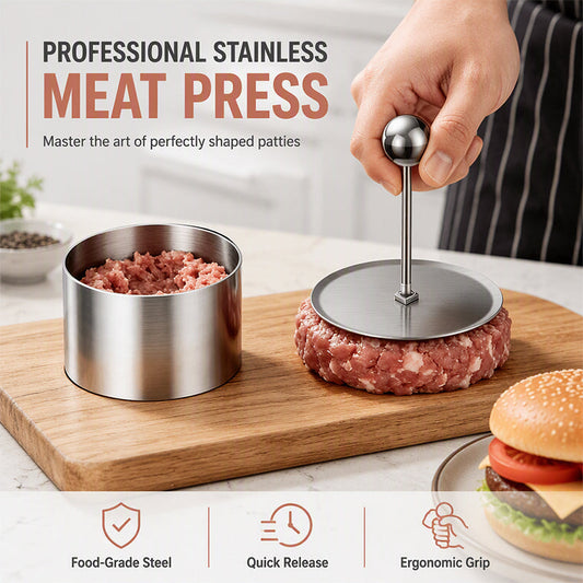 Robust hamburgerpresse i rustfrit stål