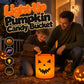 Halloween-slikspand med lys