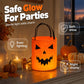 Halloween-slikspand med lys