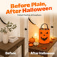 Halloween-slikspand med lys