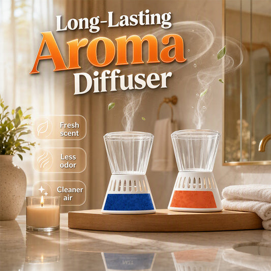 Aromaterapi-luftfrisker i form af et omvendt timeglas