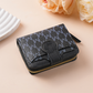 Elegant kort pung med monogram til kvinder