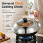 Stainless Steel Splash-Proof Pot Lid with Glass Window