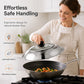 Stainless Steel Splash-Proof Pot Lid with Glass Window