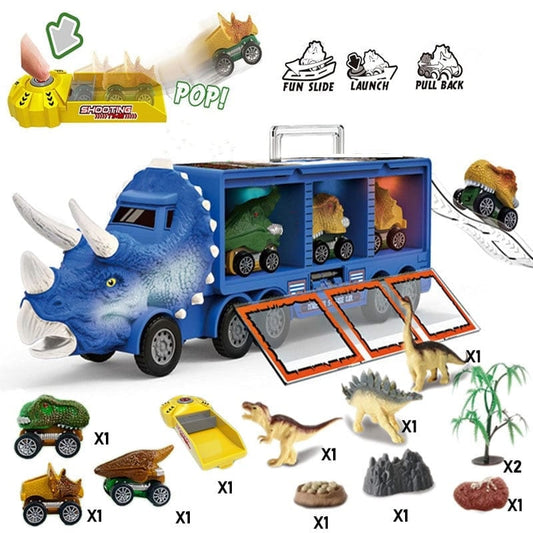 🦖⏰ BEGRÆNSET TILBUD: 50 % RABAT – Musikalsk dinosaur-transportvogn | Transportér dinosaurer, leg og opdag musikken