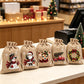 🎁2026 New Arrivals 50% OFF💥Christmas Drawstring Gift Bags – Rustic Burlap X‑mas Sack Pouches, Santa Snowman Reindeer Print, Reusable Holiday Candy Treat Bags for Gift Wrapping & Party Favors