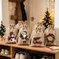 🎁2026 New Arrivals 50% OFF💥Christmas Drawstring Gift Bags – Rustic Burlap X‑mas Sack Pouches, Santa Snowman Reindeer Print, Reusable Holiday Candy Treat Bags for Gift Wrapping & Party Favors