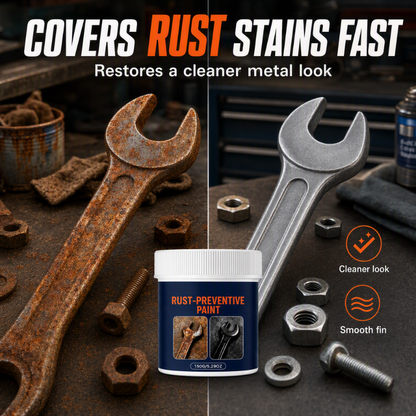 Rustbeskyttende maling i pastaform til metal