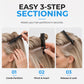 Professional Hair Sectioning Clips with Comb Teeth