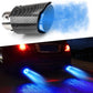 🚗 Spar 50 %! 🔥 LED-udstødningsrør – flammeeffekt, kulfibermuffe og universalpasform 💨