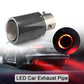 🚗 Spar 50 %! 🔥 LED-udstødningsrør – flammeeffekt, kulfibermuffe og universalpasform 💨
