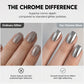 📢📢KØB 1, FÅ 1 GRATIS!! ⏰ Neglelak, der ikke skal hærdes — Galaxy Chrome Silver, tørrer hurtigt i luften, kræver ingen UV-lampe