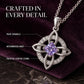 Elegant Celtic Knot Witch Knot Pendant Necklace