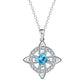 Elegant Celtic Knot Witch Knot Pendant Necklace