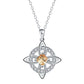 Elegant Celtic Knot Witch Knot Pendant Necklace