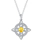 Elegant Celtic Knot Witch Knot Pendant Necklace