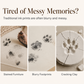 ⏳Tidsbegrænset tilbud⏰ DIY-sæt til babyhånd- og fodaftryk – sikker modellervoks, minde-ramme, nemt håndværk ✨