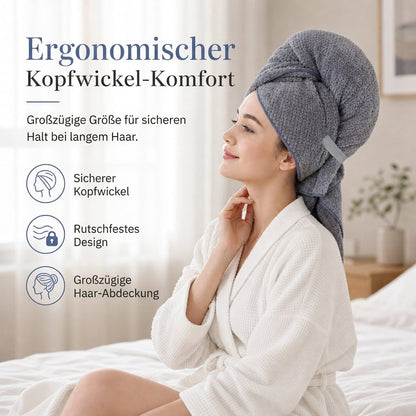 ✨ 50 % RABAT LIGE NU! !✨ Koralfarvet fleece-hårhåndklæde til kvinder