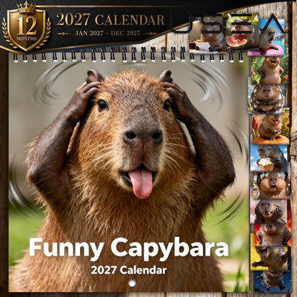 Sjov capybara-kalender 2027