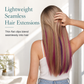 💇‍♀️ Farvede, glatte clip-in-hårstykker | Hurtigt monterbare, glatte clip-in-hårforlængelser – ingen lim nødvendig