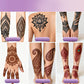 🎨50 % RABAT✍️Komplet 3-farvet henna-tatoveringssæt til at lave midlertidige tatoveringer