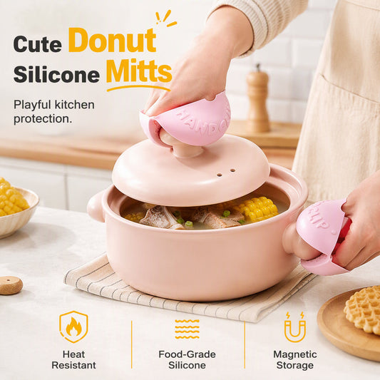 Scomeri Cute Donut – varmebestandige silikone-ovnhandsker