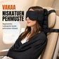 ✈️ 3D Memory Foam-rejsepude & mørklægningsøjenmaske – Ergonomisk nakkestøtte til behagelig rejse