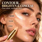 Naturlig, sømløs concealer-stift – 3-i-1: dækker, lyser op og modellerer