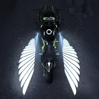 LED-projektionslys til motorcykler med englevinger