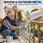 🎨 Vandbaseret sølvfarvet metallic-maling til renovering af metal