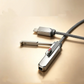 2-i-1 sammenklappeligt stativ, 240 W hurtigopladning, flettet Type-C-kabel