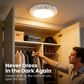🔥Op til 50 % rabat i dag💡Loftslampe med bevægelsessensor og 3 lysindstillinger – genopladelig, magnetisk, trådløs
