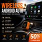 🚗 BEGRÆNSET TID: 50 % RABAT! ✨ Trådløs Android Auto-adapter – Plug & Play, stabil, hurtig ✨