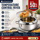 ⏳Tidsbegrænset tilbud⏰Tempura-frituregryde i rustfrit stål – termometer, drænholder, dyb gryde ✨